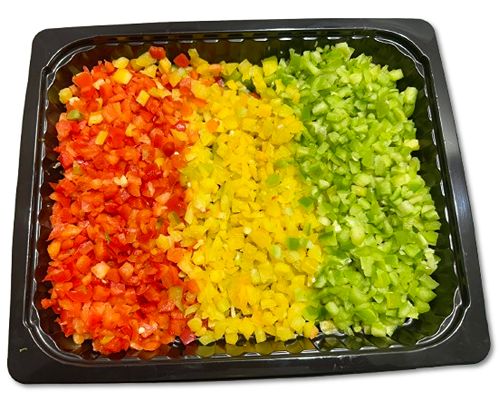Paprikamix blokjes 10 mm 500G