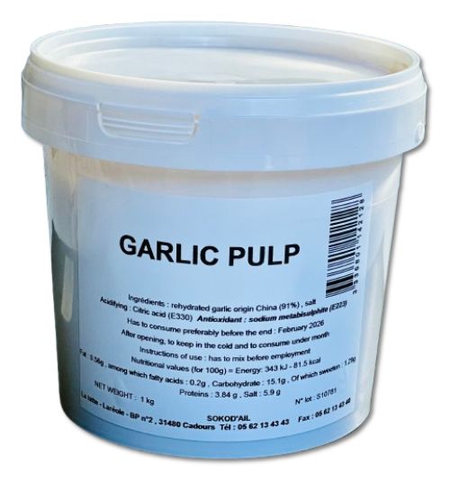 Garlic Puree Fresh (Knoflookpuree) per 1000 gram