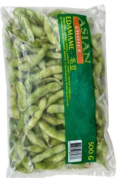 Edamame bonen schil (UNPEELED) per 500 gram