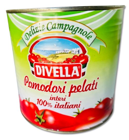 Gepelde Tomaten (WHOLE PEELED TOMATOES) blik 2.5 Liter