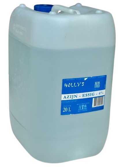 Azijn 4% (WHITE NATURAL VINEGAR) in jerrcan 20 liter