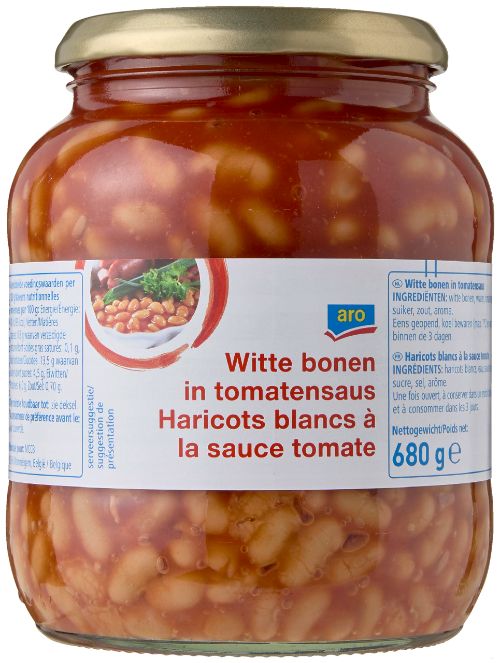 Witte Bonen in tomatensaus 720 gram