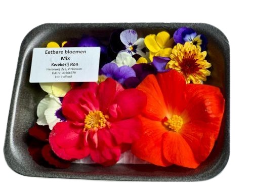 Eetbare bloemen schaal (Edible flowers) small box