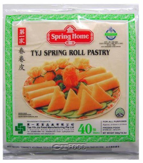 Loempia Vellen Groen | 215mm | DV per pak a 40 sheets