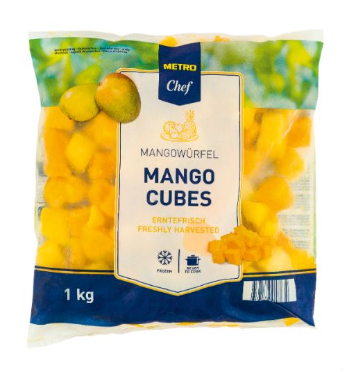 Mango blokjes DIEPVRIES 1000 gram